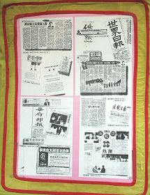 第十三幅:世界各地报纸对法轮功的介绍