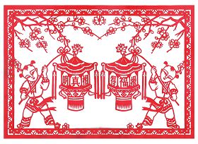 【征稿作品】剪纸：明真相得福报灯会