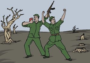 '战天斗地，破坏自然（大<span