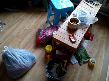 图1-10:客厅的乱象。