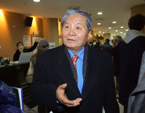 '图10:大韩民国佛教徒总联合会副会长李建镐:看到佛国世界,心中不好的思想都没有了。'