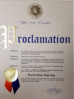 纽约长岛拉撒县(Nassau county executive)执行长爱德华•曼加诺颁发的褒奖