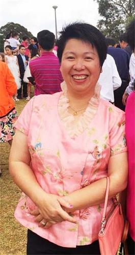 '图6:‘开心果’ 白女士:感恩师尊教导我们为他人着想'