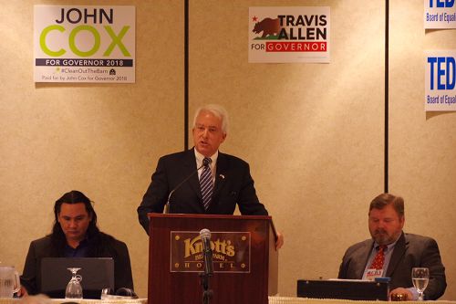 图4:加州共和党州长候选人、来自圣地亚哥的风险投资人约翰·考克斯(John Cox)。