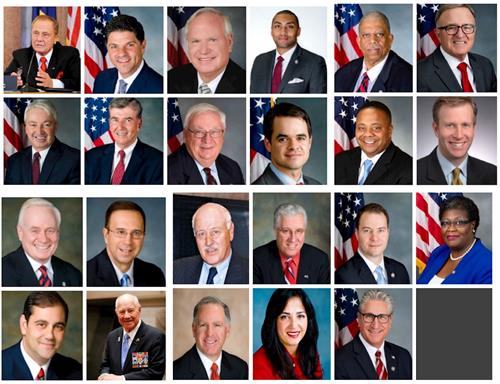 '图3:决议案由纽约州第四十二选区参议员约翰·博纳西奇(John J. Bonacic)发起,二十二个参议员共同签署赞成。上图从左到右,从上至下:约翰·博纳西奇(John J. Bonacic),参议员艾米多额(Amedore),艾维拉( Avella),贝利(Bailey),博伊尔( Boyle),布雷斯林(Breslin),布鲁克斯(Brooks),卡努西西(Carlucci),科姆(Comrie),迪福兰四斯克(DeFrancisco),高登(Golden),格瑞佛(Griffo),汉密尔顿(Hamilton),雅各布斯(Jacobs),兰扎(Lanza),拉金( Larkin),拉瓦尔(Lavalle),马尔切利诺(Marcellino),奥托(Ortt),佩尔绍德(Persaud),阮仁浩福(Ranzenhofer),萨维诺(Savino)和泰迪斯蔻(Tedisco)。'