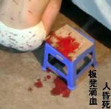 '酷刑演示:坐钉子板凳'