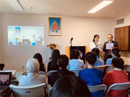 '图：参与希望.之声的法轮功学员召开第一届修炼心得交流会。'