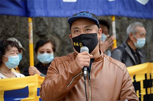 '图7：来自广州的媒体人李先生说：“看到很多中国人在觉醒，退出中共的所属组织，这是令人感动的一件事情。”'