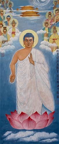 '图3:随师下世救度众生(中国工笔画)'