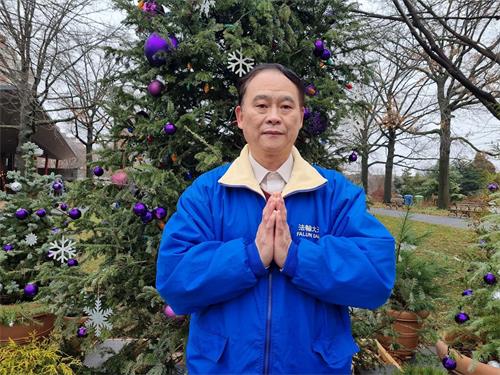 '图2:今年六十六岁的杨晓平感谢李洪志师父和大法给了他第二次生命!'