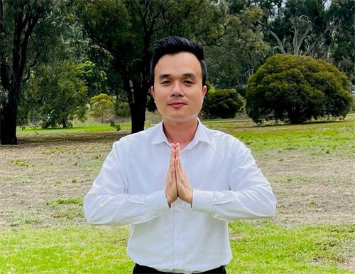 图5:新学员本·陈(Ben Tran)恭祝师尊过年好。