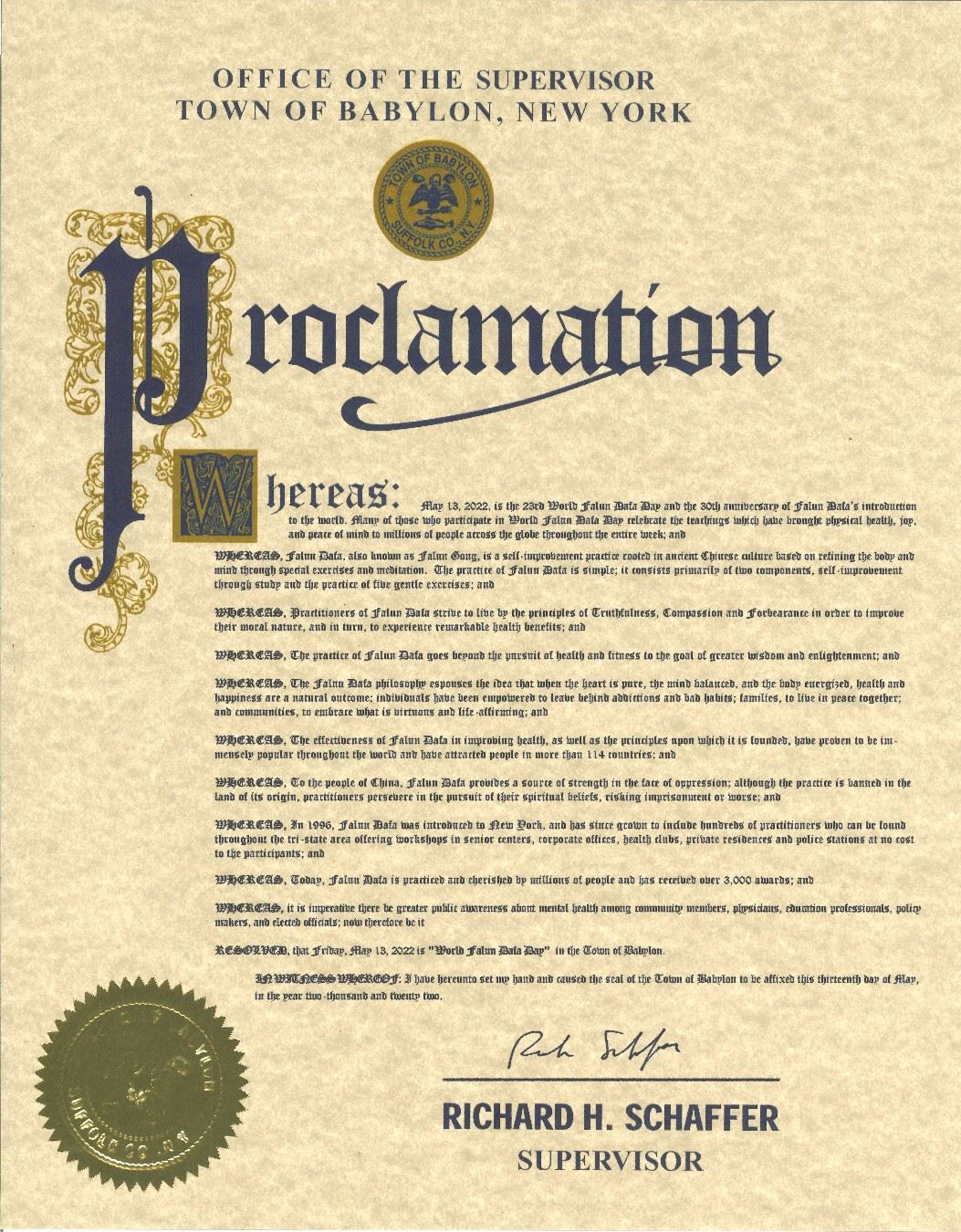 '图10:纽约长岛巴比伦镇镇长(Town