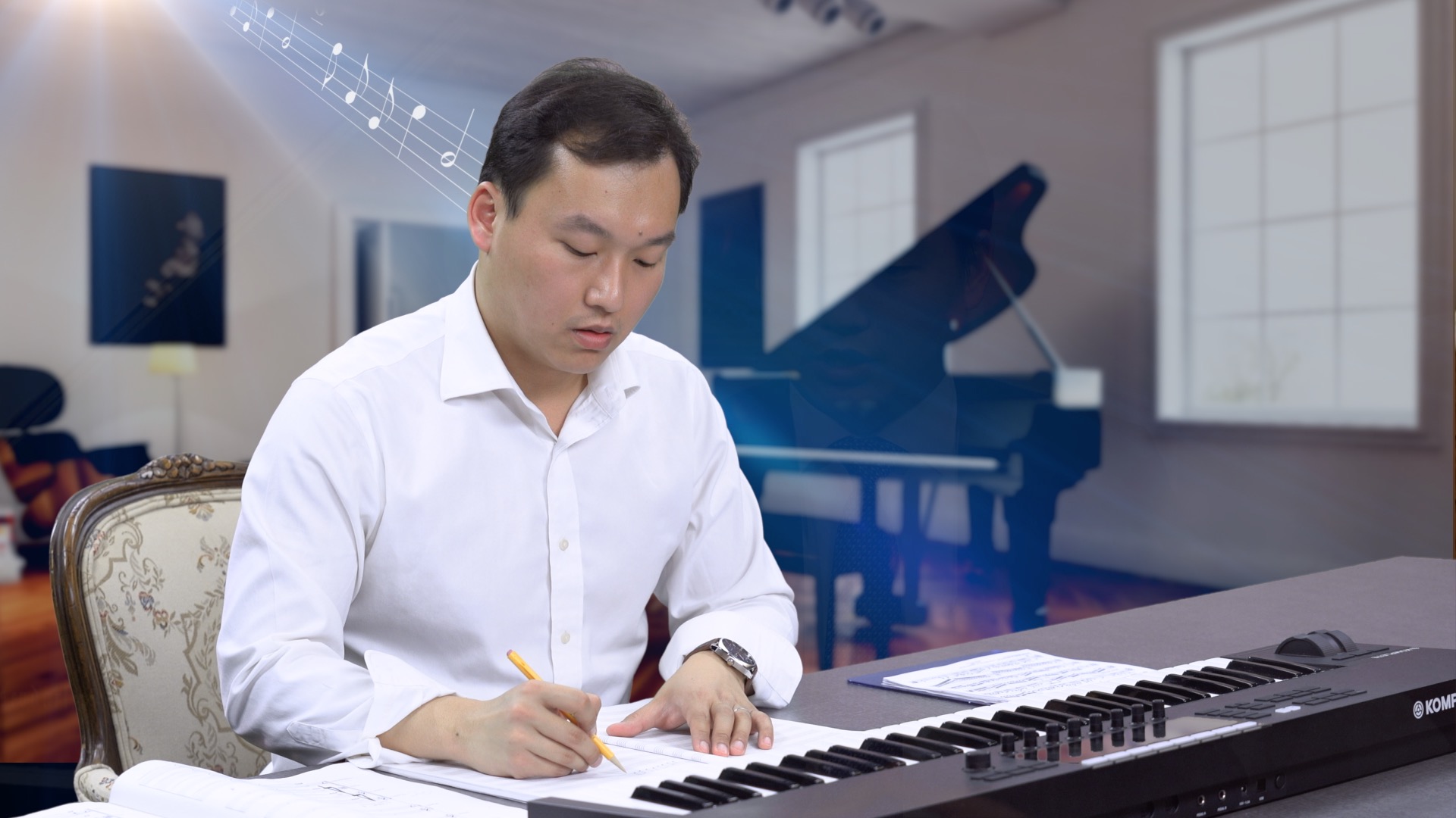 图1:马小钧,毕业于美国波士顿伯克利音乐学院,电影配乐专业。