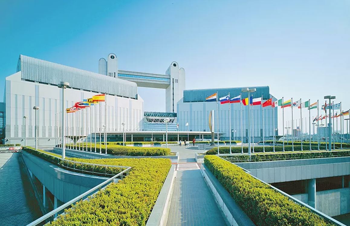 '图1:二零二三年十二月二十二日至二十四日,神韵纽约艺术团在名古屋国际会议中心(Nagoya