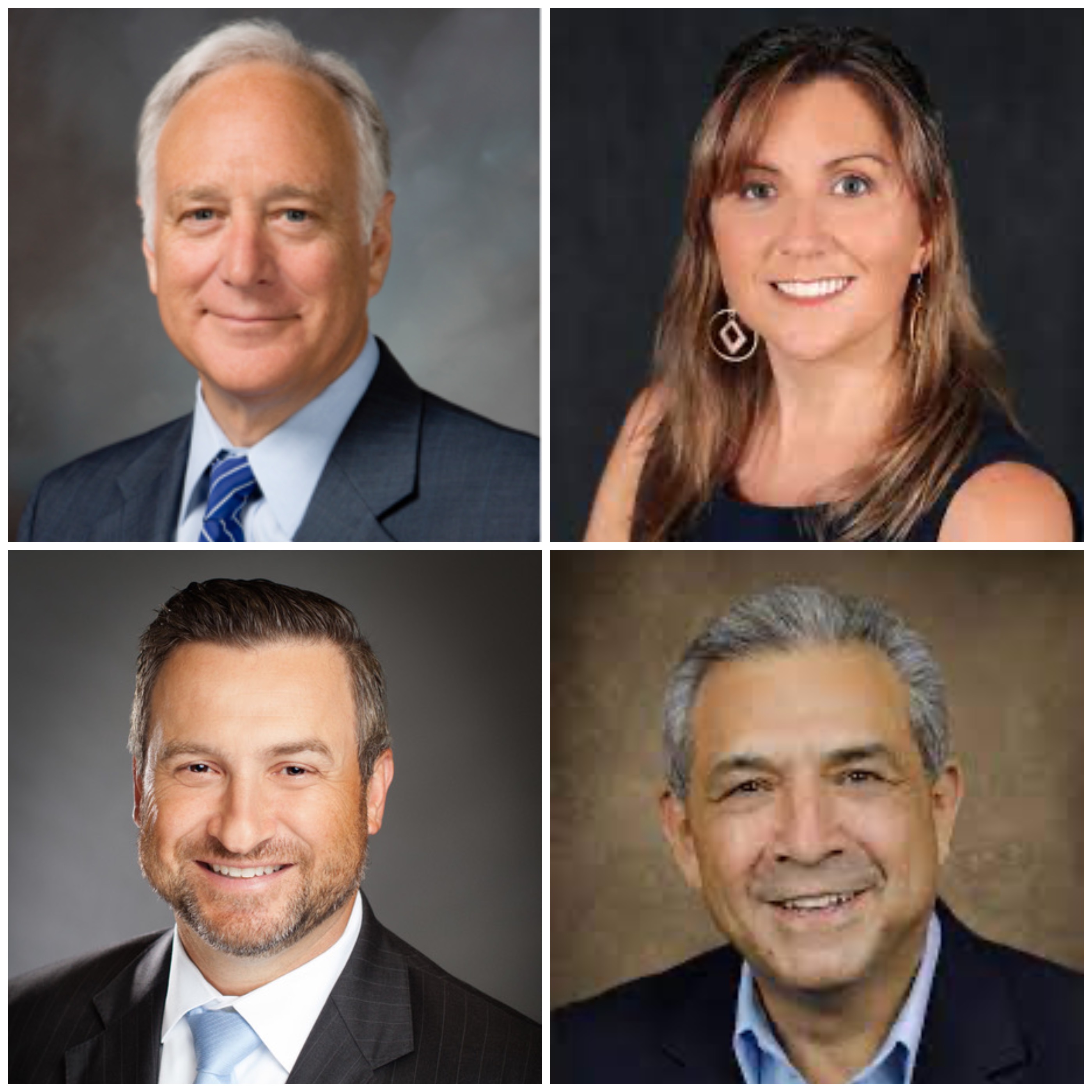 图1:美国德克萨斯州首府奥斯汀市长沃特逊(图上,左)、李安德市长德丽丝尔(图上,右)、圆石市长摩根(图下,左)和弗卢格威尔市长冈泽尔斯(图下,右)分别宣布“五月十三日”为该市的“法轮大法日”。