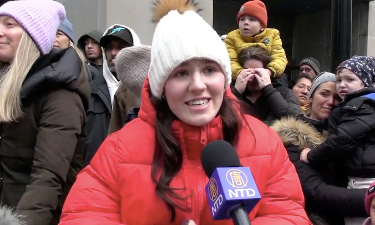 '图8:来自纽芬兰的安娜(Anna)表示,法轮大法真、善、忍原则“是每个人都应该遵循的”。'