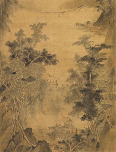 '冬天藏护得当,遵循天时变化调养饮食、起居,则能保养精神和元气。( 明 赵左《寒江草阁・轴》局部,台北故宫博物院)'