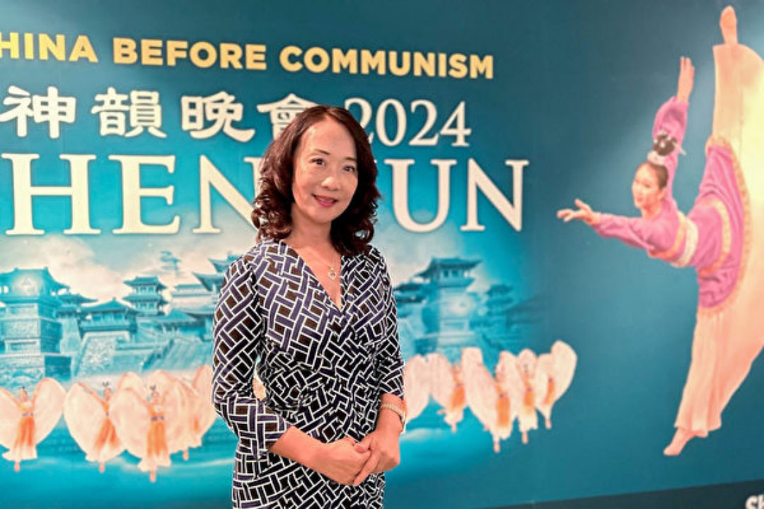 图13:二零二四年二月三日下午,房地产公司社长三波秀夏(Minami Hideka)观看了神韵纽约艺术团在鎌仓艺术中心(Kamakura Performing Arts Center)的第四场演出。(大<span style='max-width:0px!important;margin-left:-4px;color:#eee!important;'>.</span>纪<span style='max-width:0px!important;margin-left:-4px;color:#eee!important;'>.</span>元<span style='max-width:0px!important;margin-left:-4px;color:#eee!important;'>;</span>)