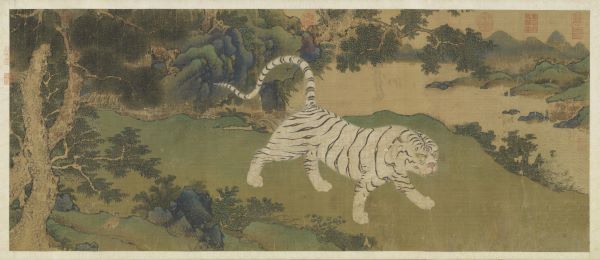 上图:明人 内府驺虞图,藏于台湾故宫博物院