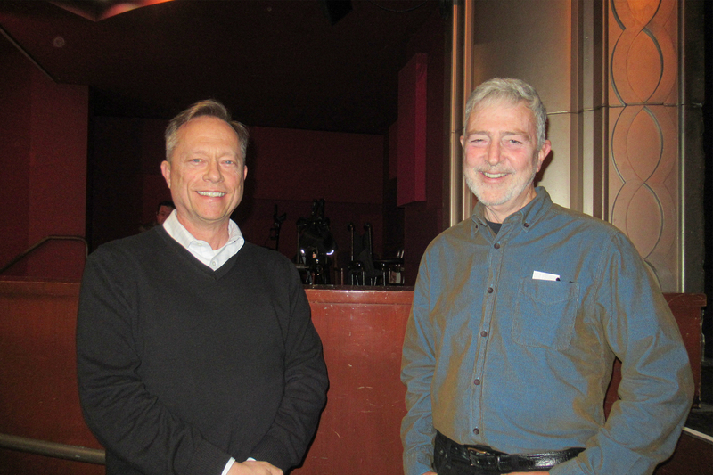 图7:二零二四年四月五日晚,好莱坞影星罗伯逊·迪恩(Robertson Dean)(右)和好友伊瓦尔·约翰逊(Ivar Johnson)在美国加州好莱坞杜比剧院(Dolby Theatre)观看了神韵北美艺术团本演季在当地的首场演出。(大<span style='max-width:0px!important;margin-left:-4px;color:#eee!important;'>.</span>纪<span style='max-width:0px!important;margin-left:-4px;color:#eee!important;'>.</span>元<span style='max-width:0px!important;margin-left:-4px;color:#eee!important;'>;</span>)