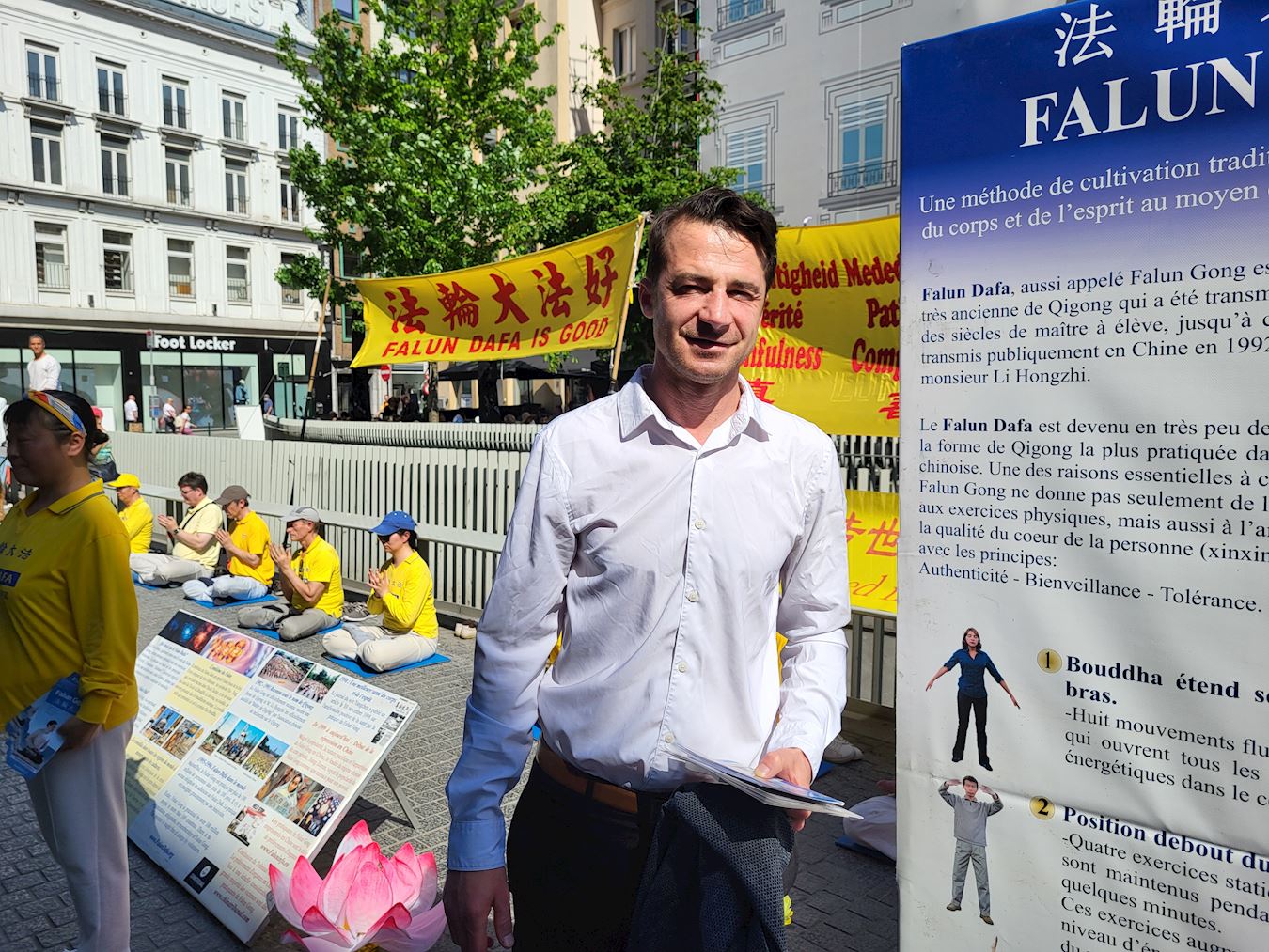 '图5:商业顾问安杰洛希望了解更多法轮功'