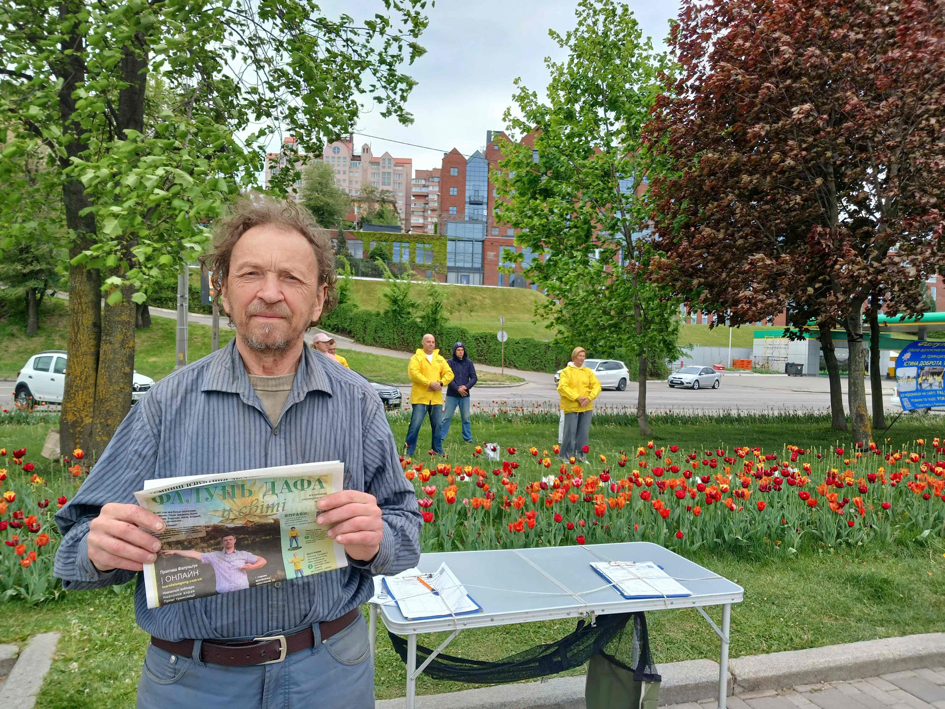 图4:第聂伯的居民维克多(Victor)希望能帮助制止中共对法轮功的迫害。