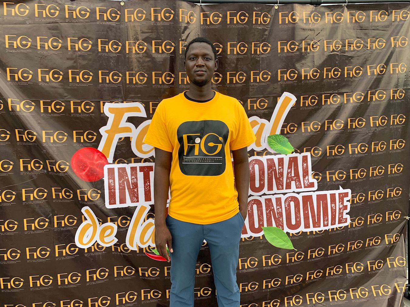 '图14:蒙特利尔国际美食节主办方迪奥(Cheikh Diaw)先生。'