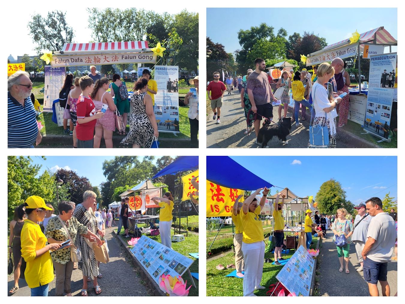 '图4~6:了解法轮功的民众'