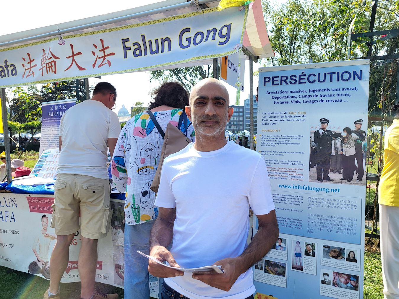 '图7:比拉尔认为迫害真善忍是很可悲的事'