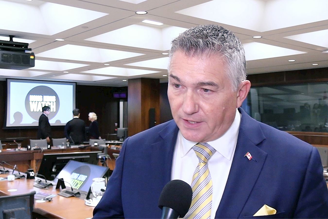 '图1:加拿大影子国防部长、詹姆斯·贝赞提出C-219法案,旨在修订《特别经济措施法》与《马格尼茨基法》,以强化对外籍人权侵犯者的制裁机制。'