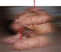 '中共酷刑演示:上绳'