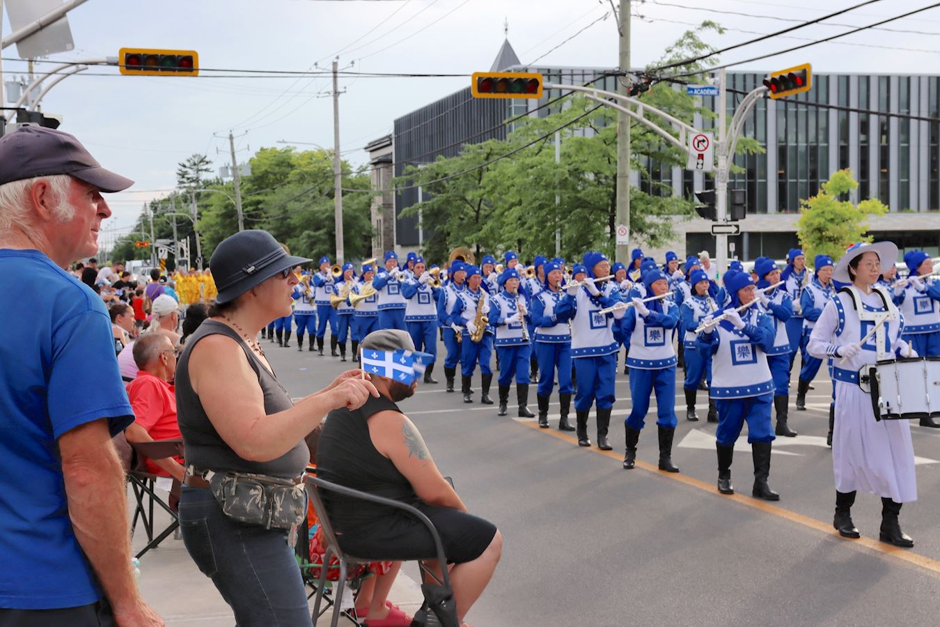'图4:法轮大法天国乐团连续十多年受邀参加瓦城游行 。'