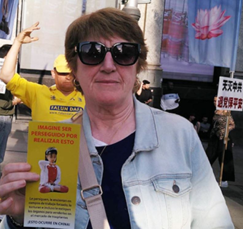 '图6:西人女士表示:全世界都需要了解这场迫害,共同制止这场迫害。'