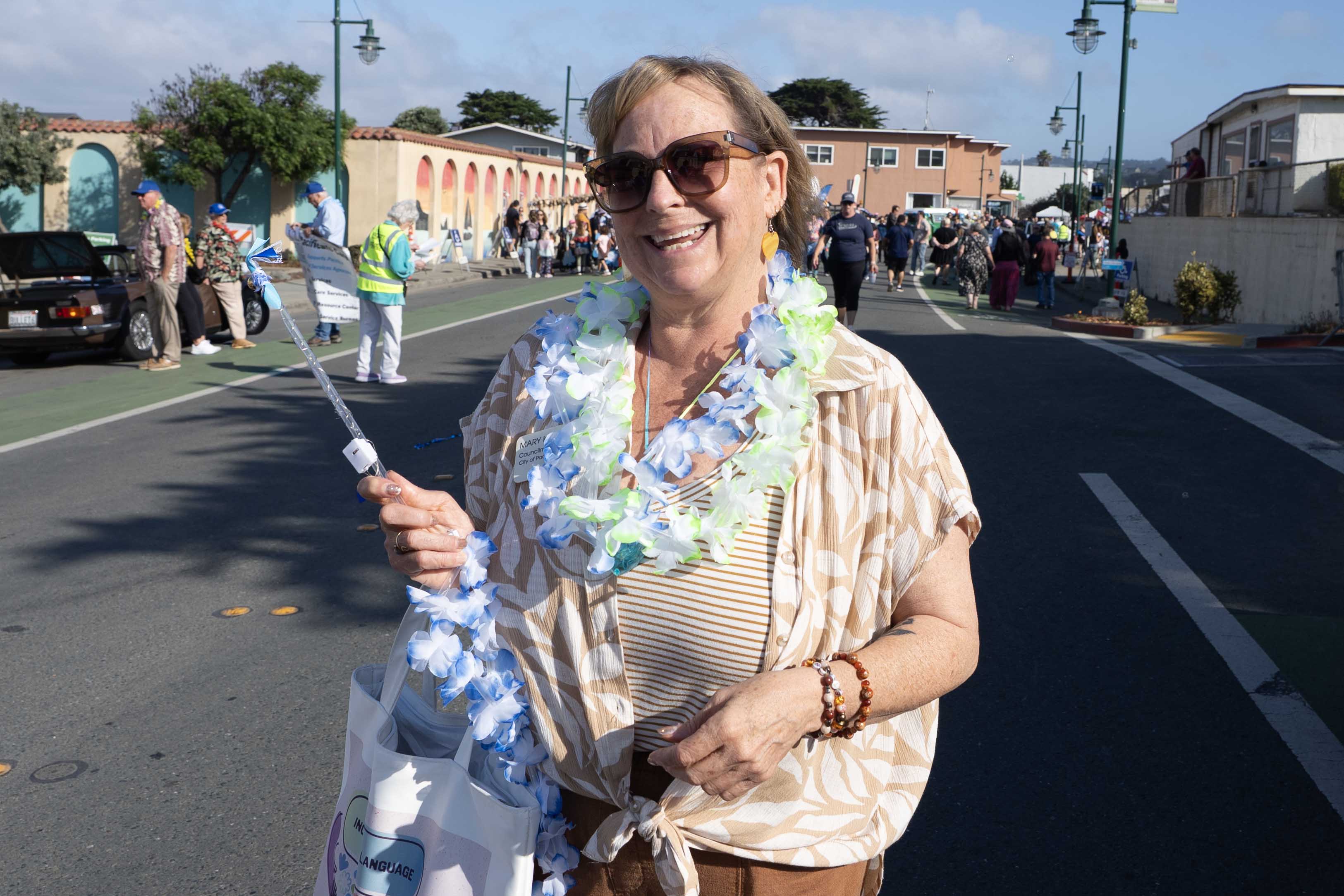 图6:帕西菲卡市市议员玛丽·比尔表示,真、善、忍对这个社会绝对重要