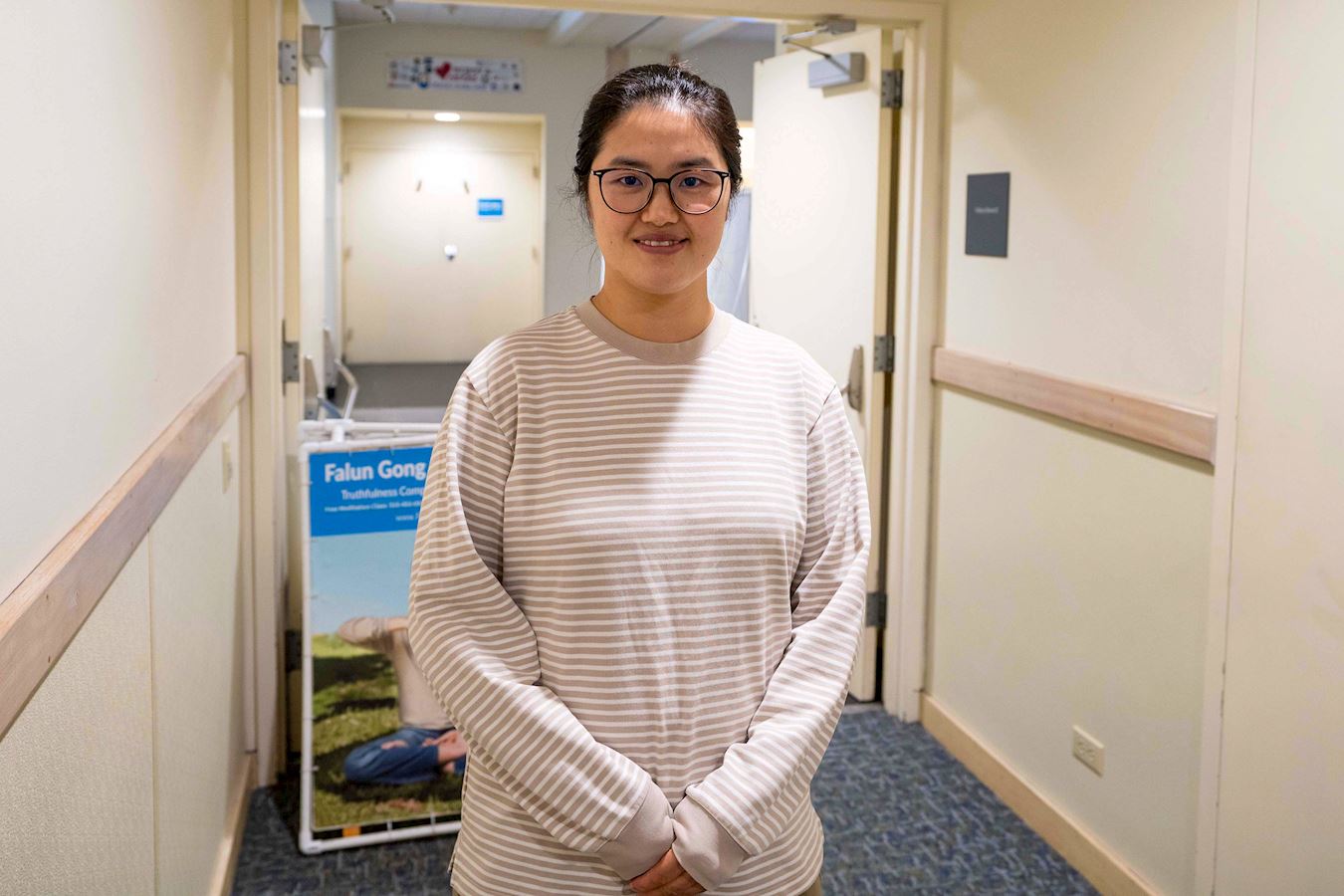 '图9:朱女士表示,下次再有教功班,她还会再来。'