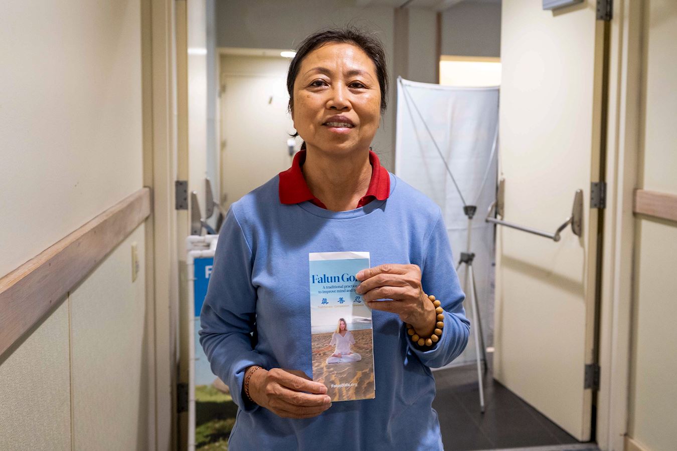 '图10:越南裔新学员范哈女士表示,她会继续炼法轮功'