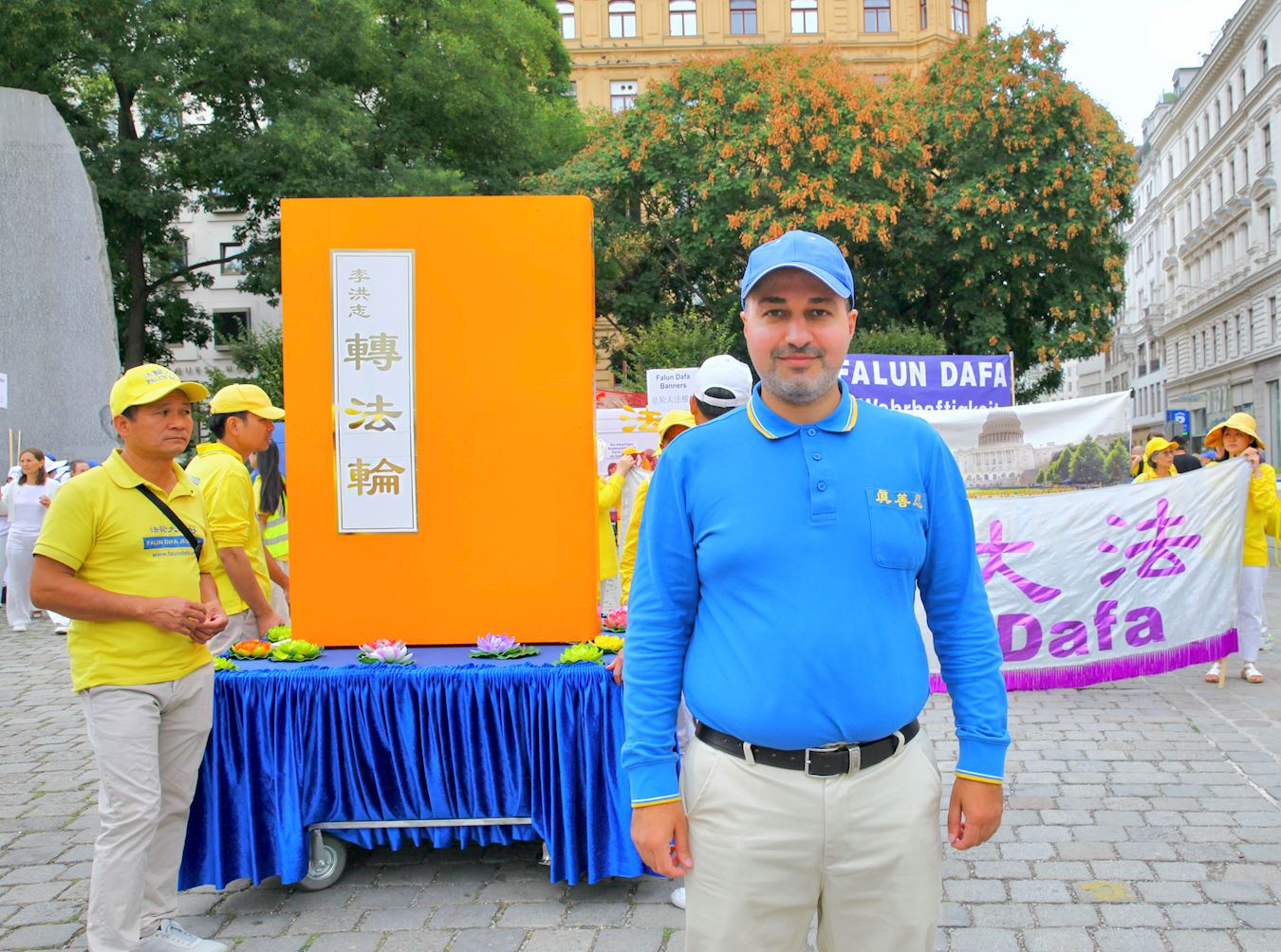 '图20:荷兰学员果坎很高兴能来维也纳参加活动。'